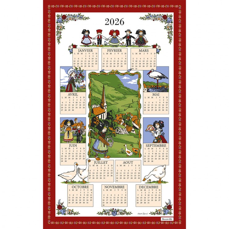 Hansi 2026 calendar Tea-Towel