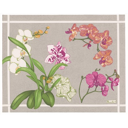 Orchidées Placemat - Champagne