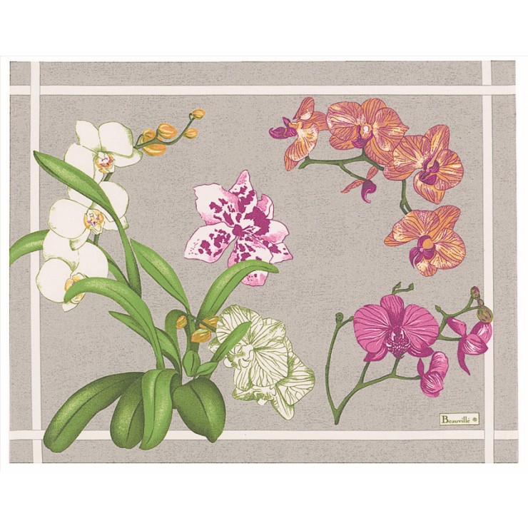 Orchidées Placemat - Green