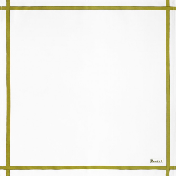 Serviette Bicolore - Blanc/Vert