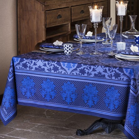 cm Blau 50 Toscane 150 x Tischläufer Baumwolle - Beauvillé