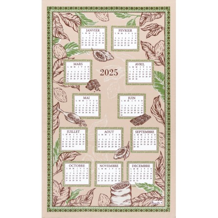 Chocolat calendar 2025 tea towel