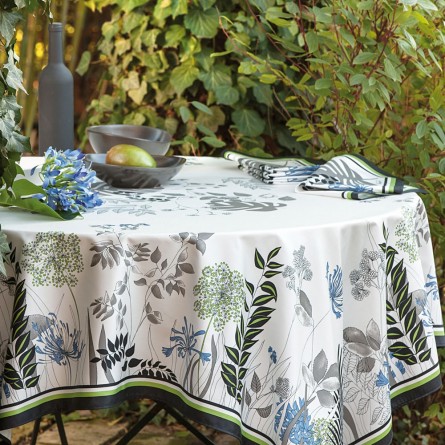Agapanthes Coated Tablecloth