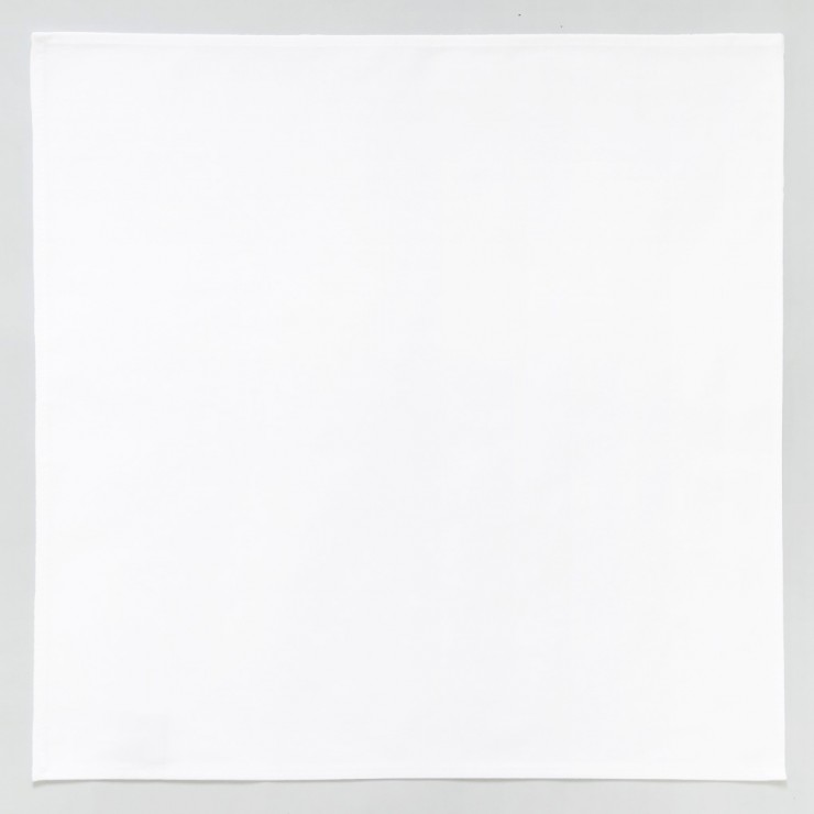 White cotton satin napkin