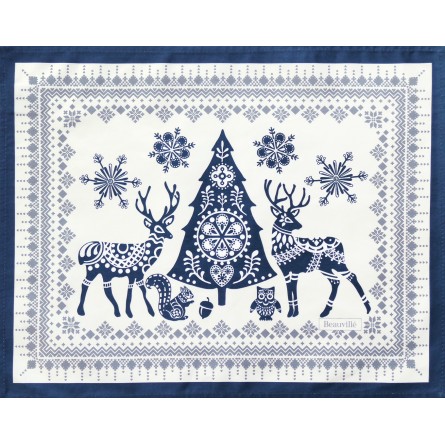 Balade en hiver placemat