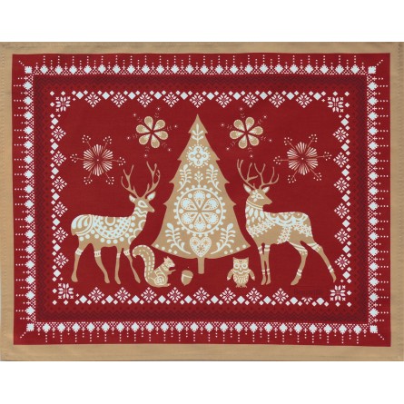 Balade en hiver placemat