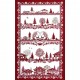 Chalets enchantés Tea towel