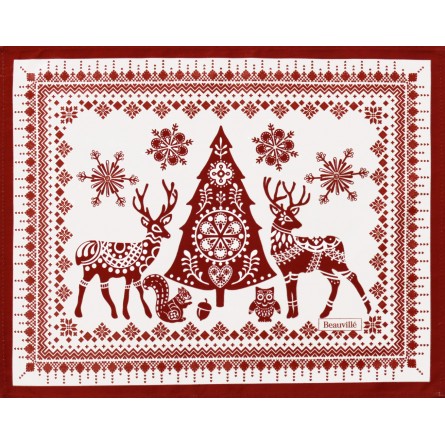 Balade en hiver placemat